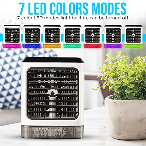 Personal Air Cooler - Remote Controller 7-Coloured LED 500ml