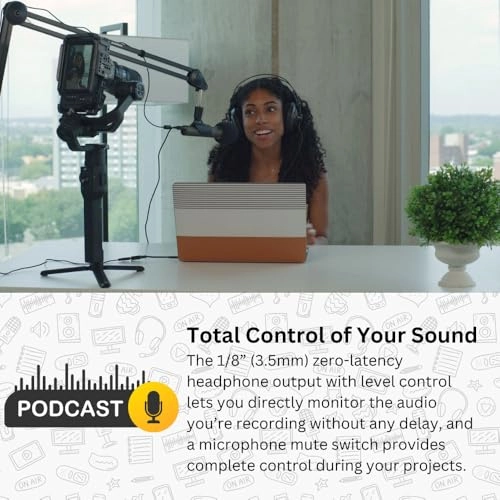 Q2U - USB+XLR Microphone + 3 x Desktop Boom Arm Microphone Stand + 3 x Shock Mount + 3 x Pop Filter