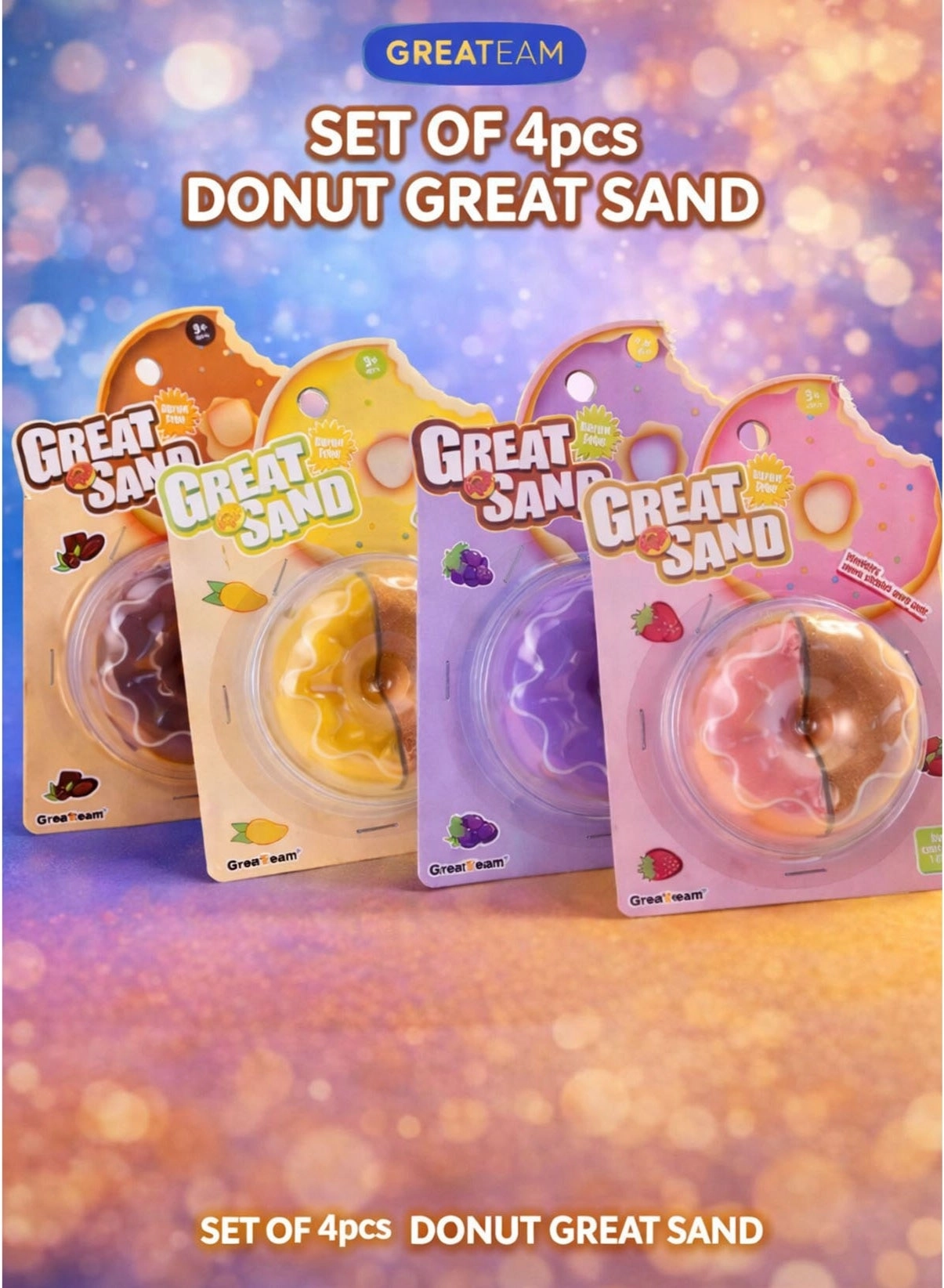 GreaTeam Donut Great Sand - 3+ years 4 pcs