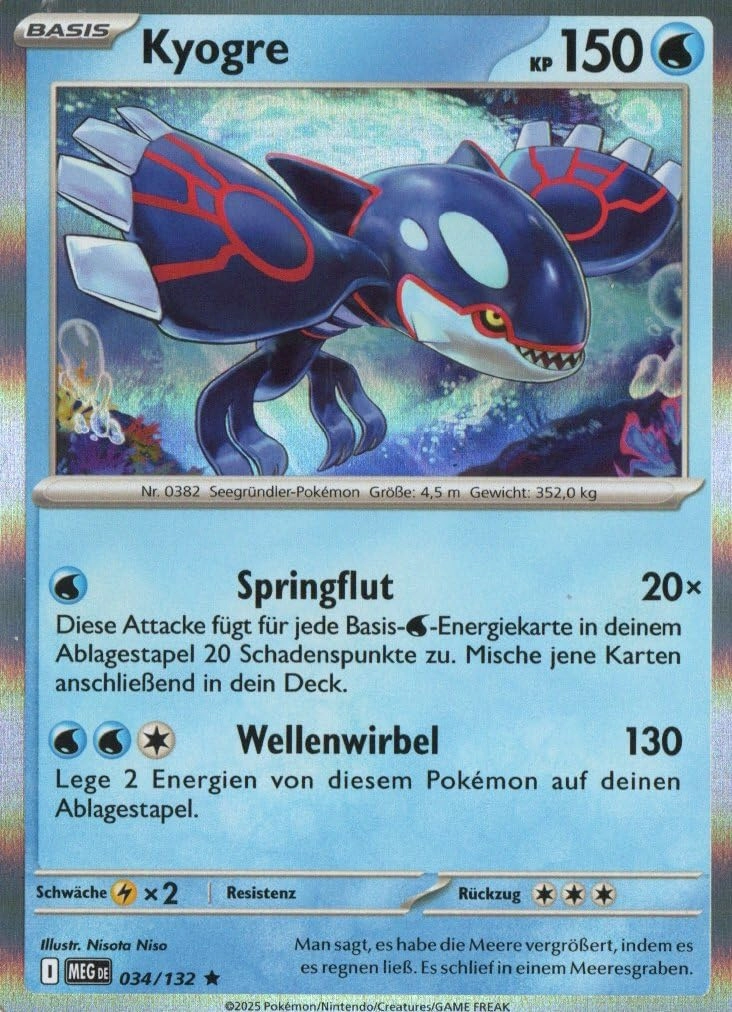 MZTCG Mega Developments Kyogre MEG 034 - German