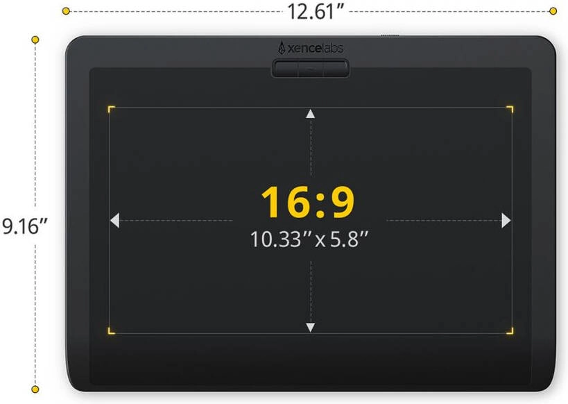 Pen Tablet Medium - 12" 8mm + Quick Keys - 40 Customizable