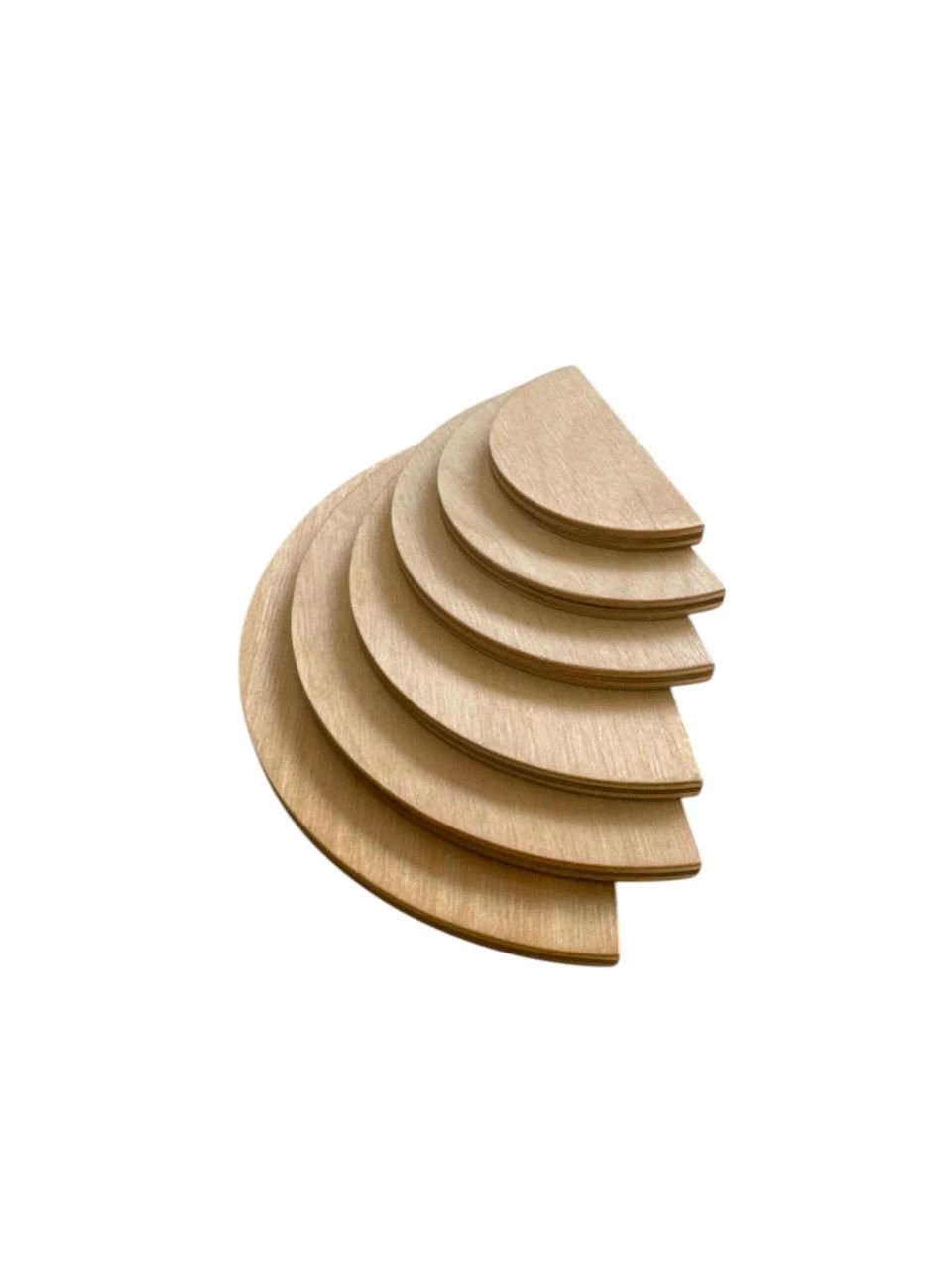 Wooden Grading Semicircles - Suitable for 2 years and above 6 pieces