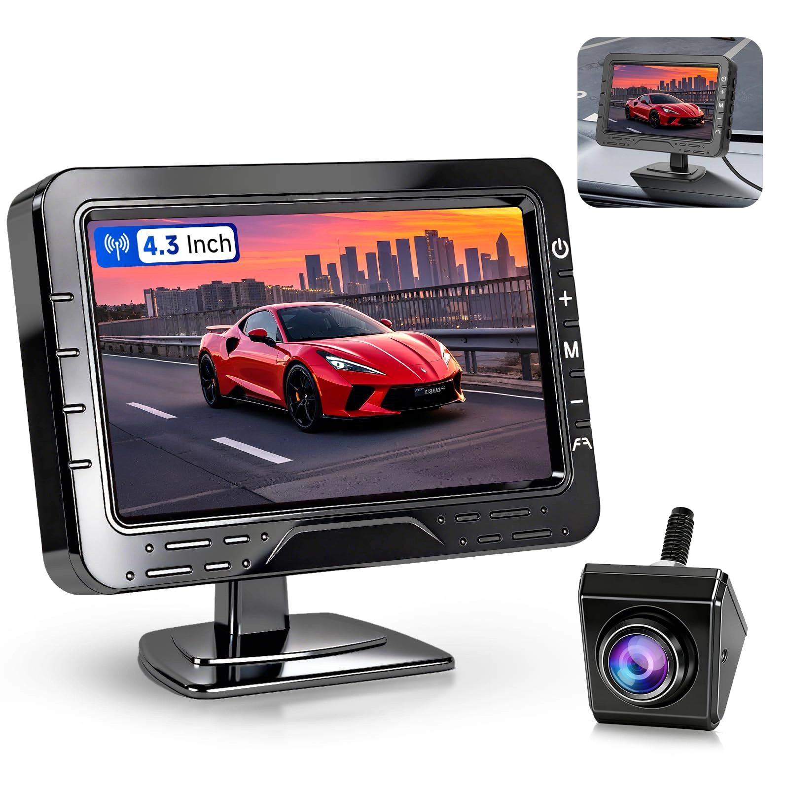 VECHTEL Backup Camera - 1080P + Camera Monitor