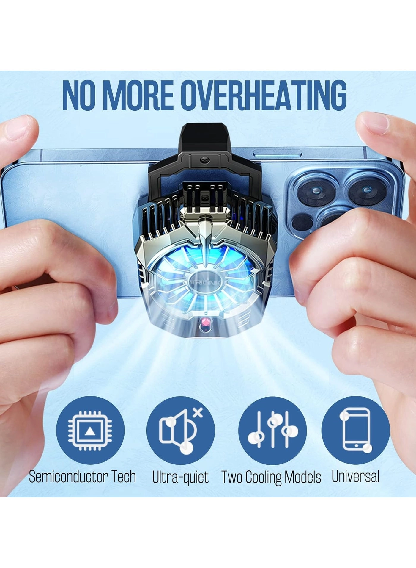 Phone Cooler - Universal Two Cooling Modes 4.5-7in