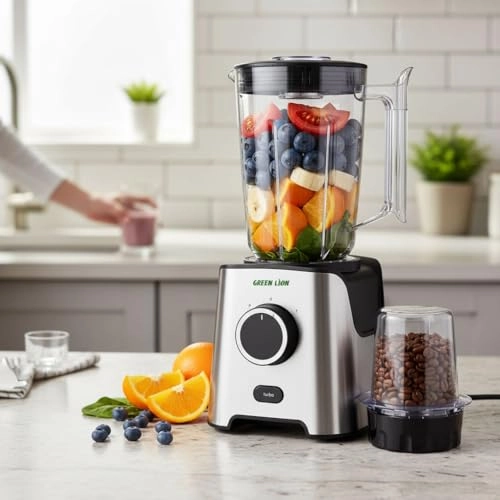 6-in-1 Blender - Unbreakable Jar, Chopper & Grinder