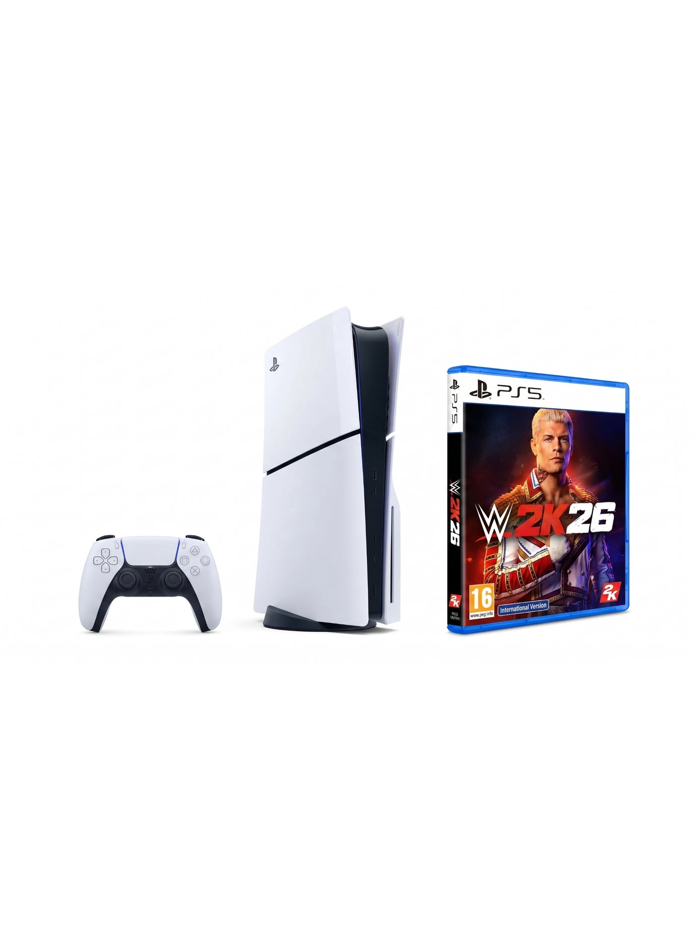 Sony PS5 Slim Disc - 1TB + WWE 2K26