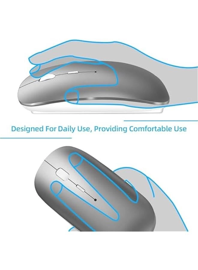 Dual-Mode Silent Cordless Mouse - Wireless