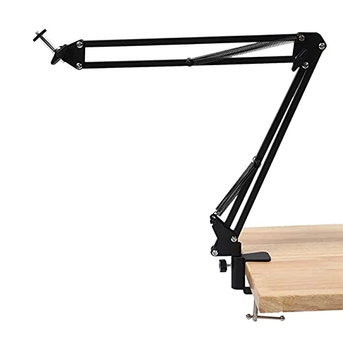Mic Stand - Extendable Scissor Arm Table Mounting Clamp
