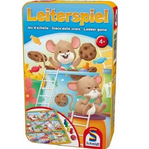 Leiterspiel - Reisespiel in der Metalldose Bring-mich-mit-Spiel