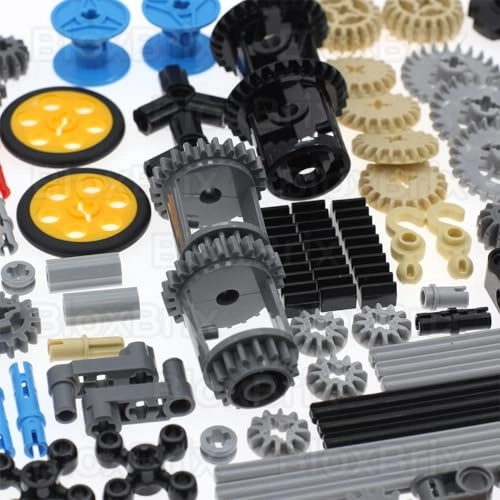 Technic Parts Kit - Compatible with standard bricks ABS plastic