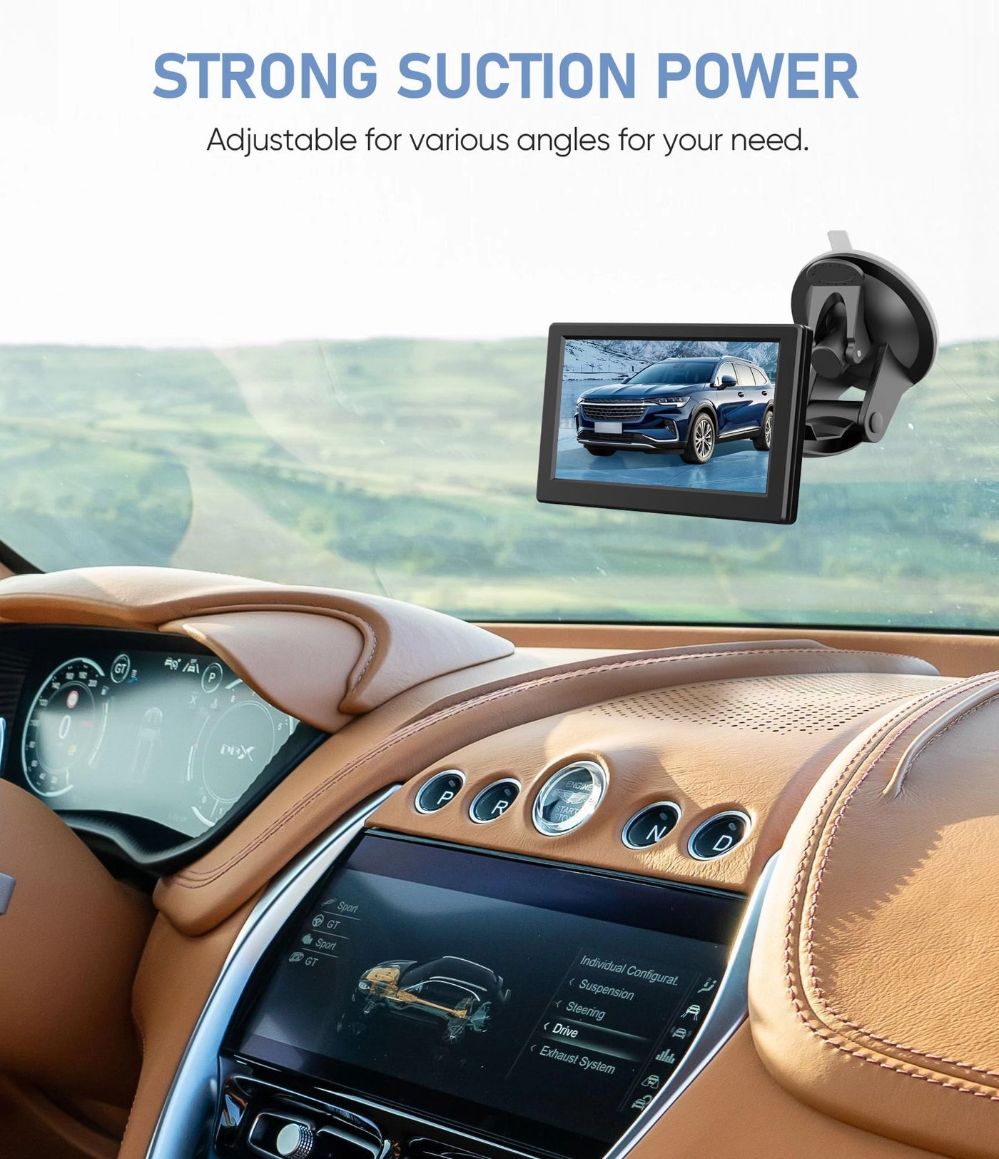 Windshield Mount - 4.3 Inch Suction Cup Bracket