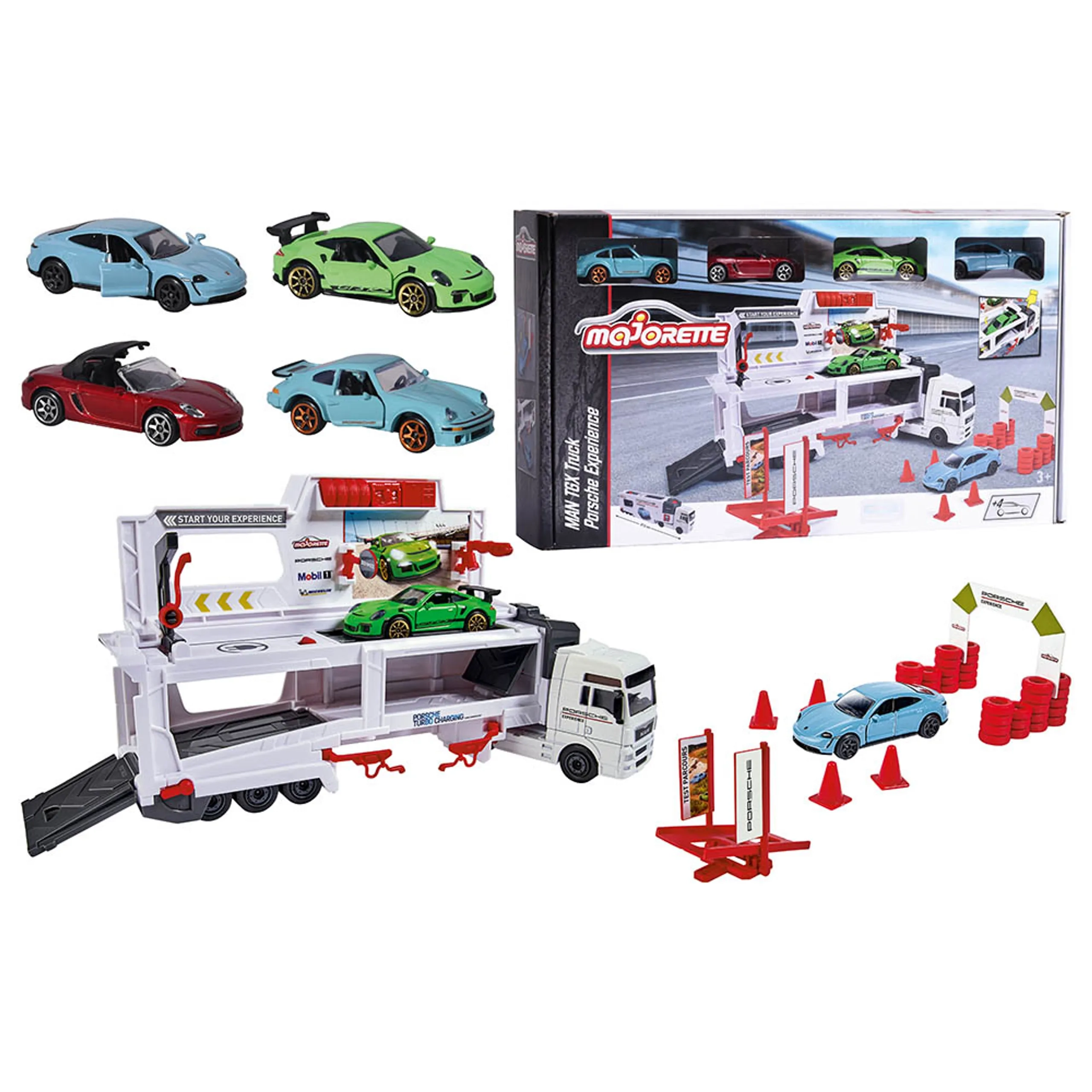 Majorette MAN TGX Porsche Experience Truck - 27 cm 2 die-cast models