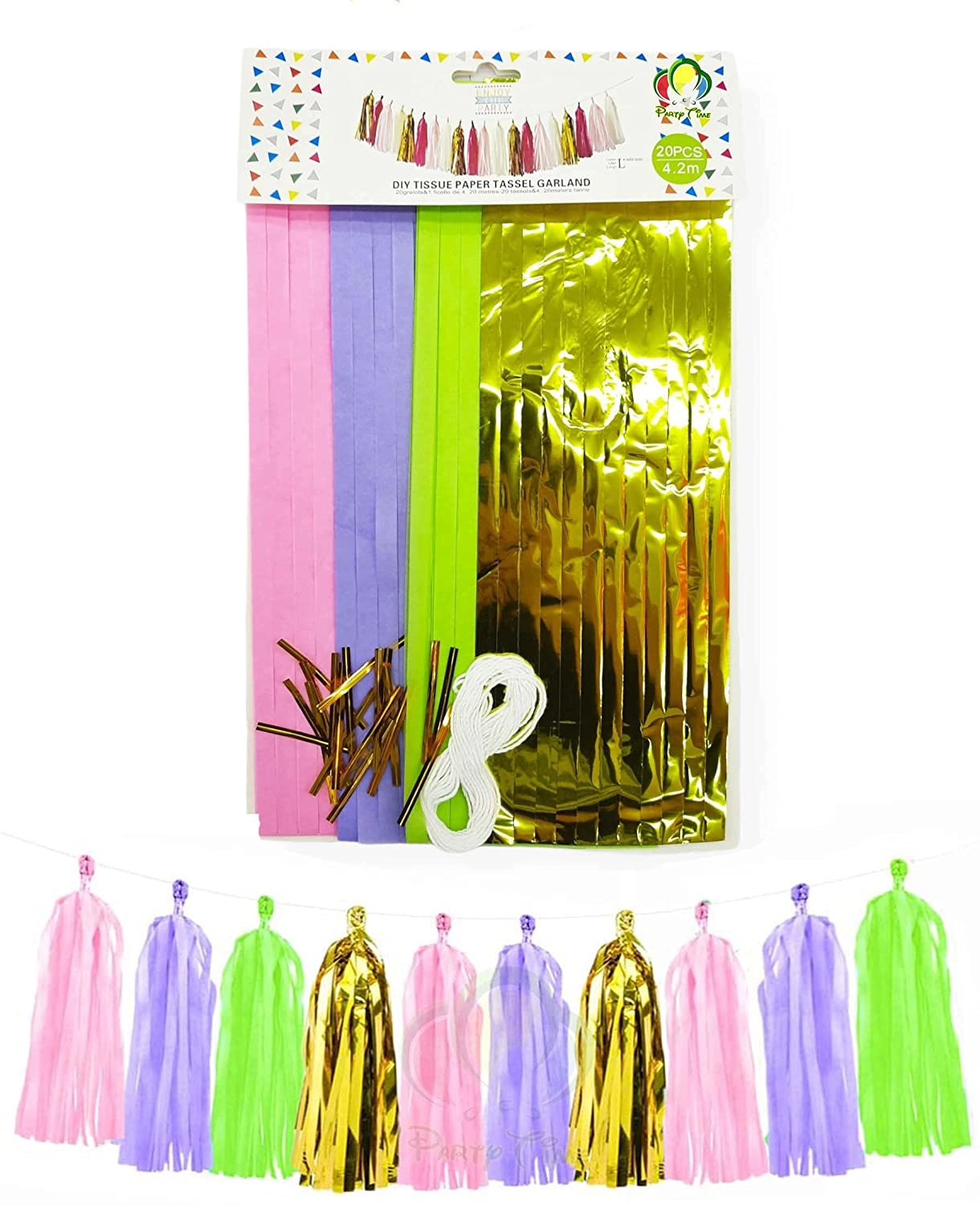 Party Popper - Red Tassels Tassel Garland