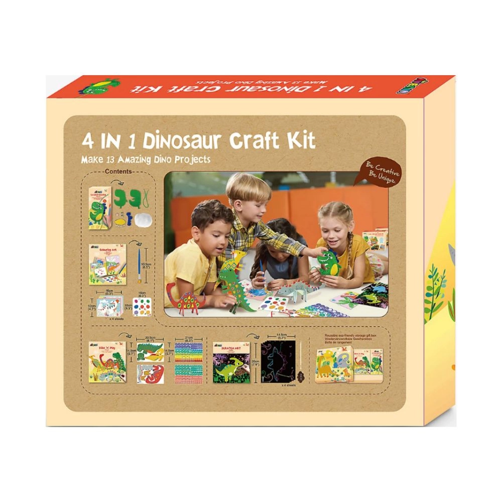 4-In-1 Dinosaur Craft Kit
