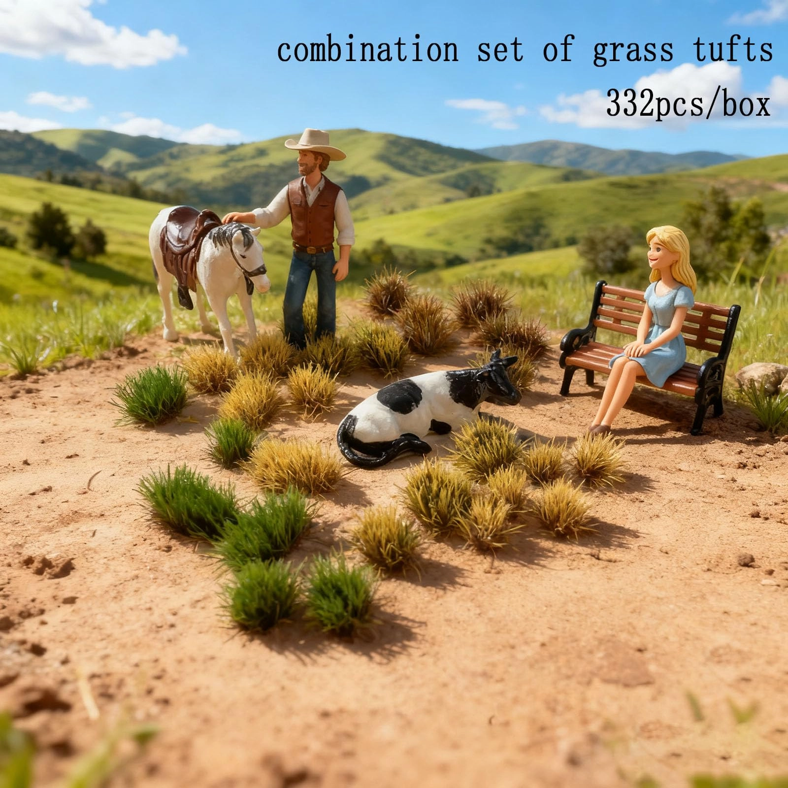 Miniature Grass Tufts - 332 pieces