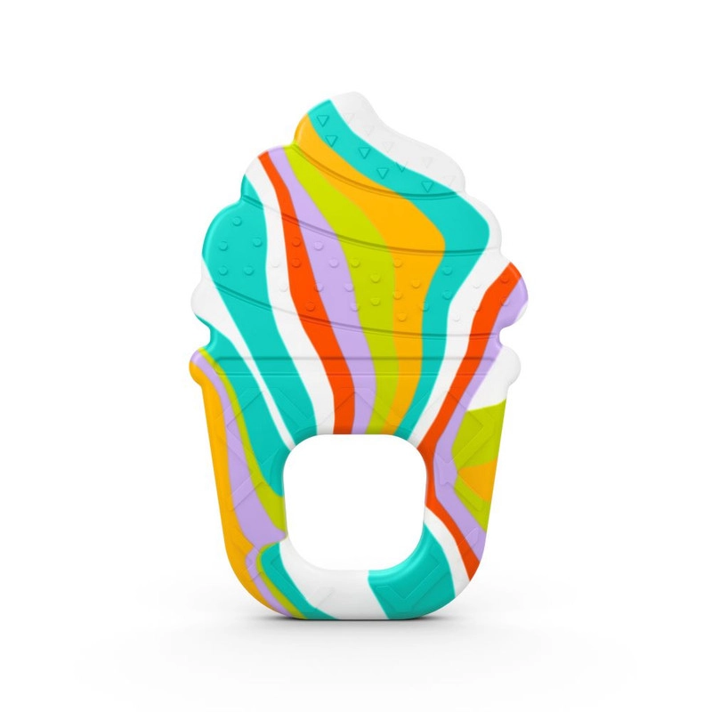 Bright Starts Ice Cream Cone Soothing Silicone Teether - Silicone