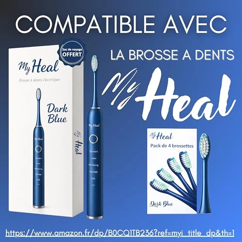 Replacement Brush Heads - Pack of 4 Blue Sonic