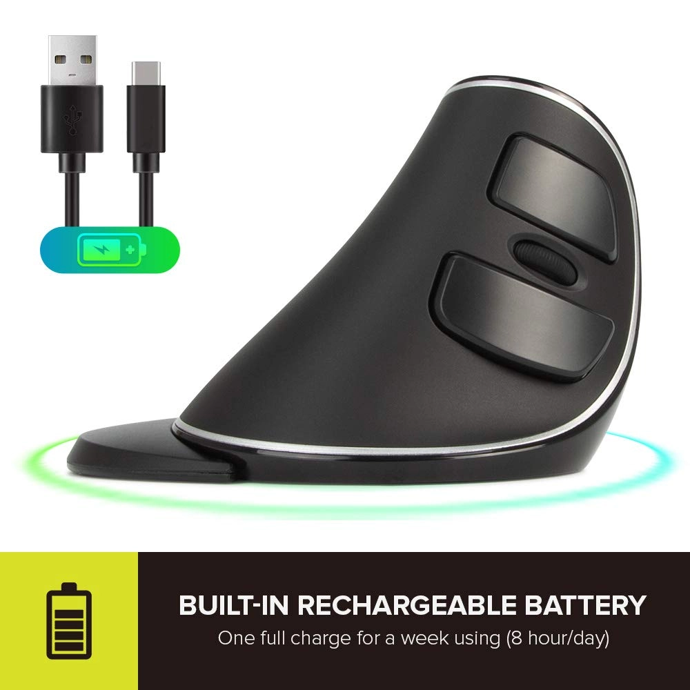 Vertical Ergonomic Mouse - Wireless