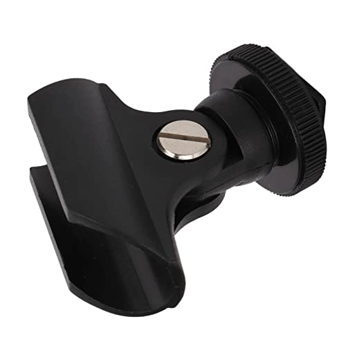 Microphone Clip Holder - Adjustable 1/4 inch Cold Shoe Mount