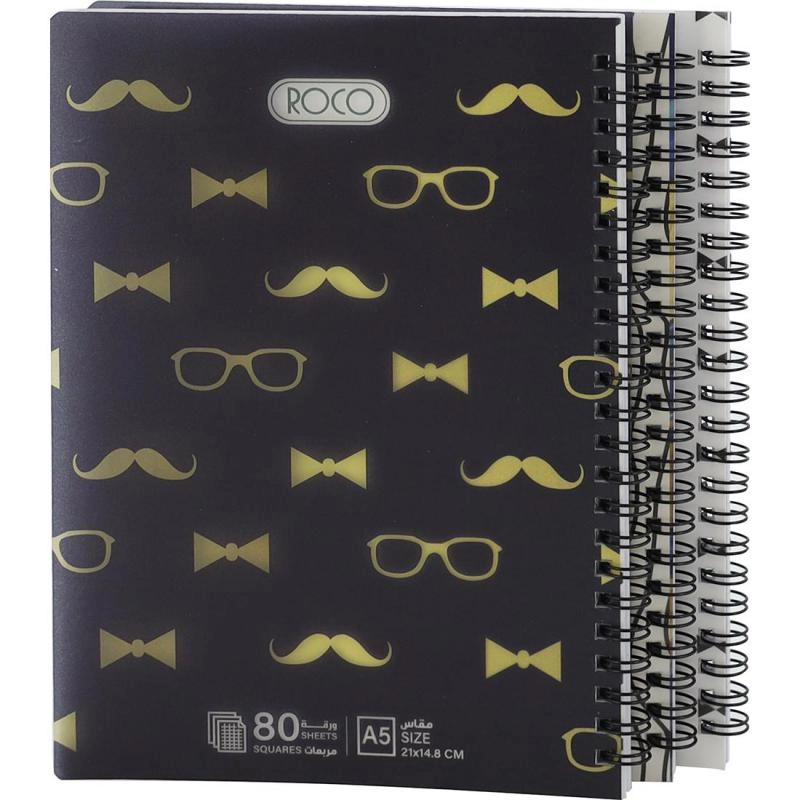 Notebook 19 X 26 cm Spiral - Grid 100 Sheets