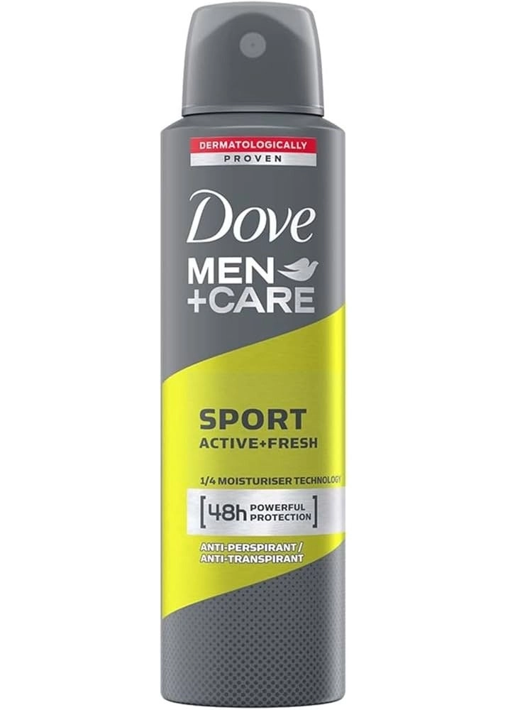 Men Plus Care Sports Fresh Deodorant Spray - 150ml 6-Pack