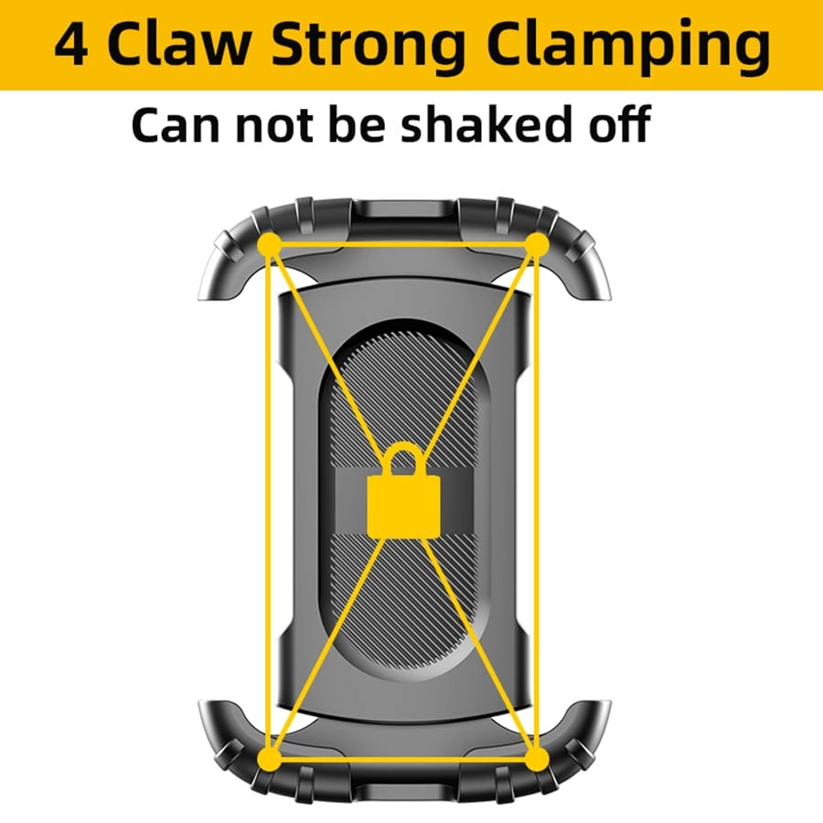 Mobile Phone Holder - 360° Rotation Auto Lock