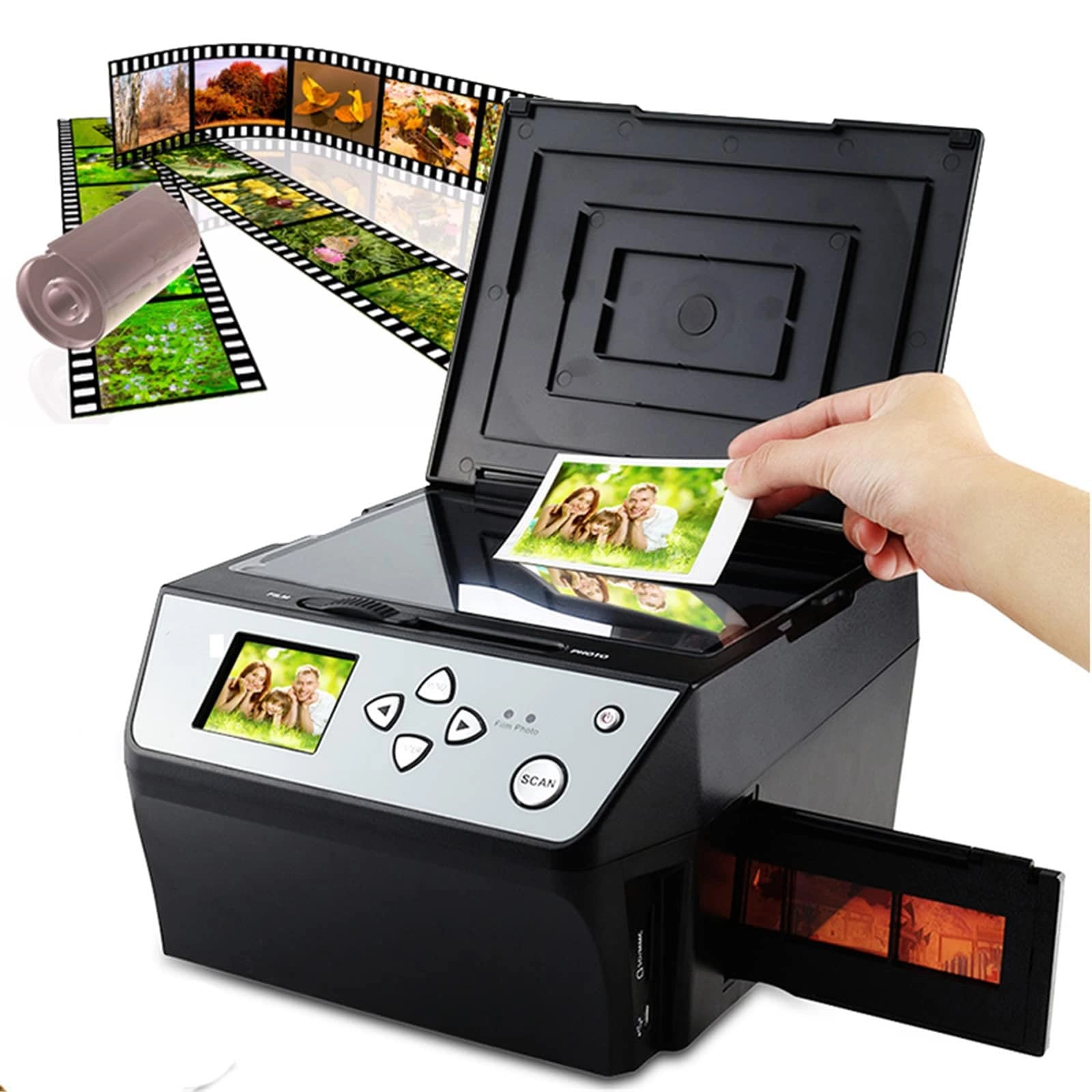 Film Slide Scanner - 22MP 2.4" LCD