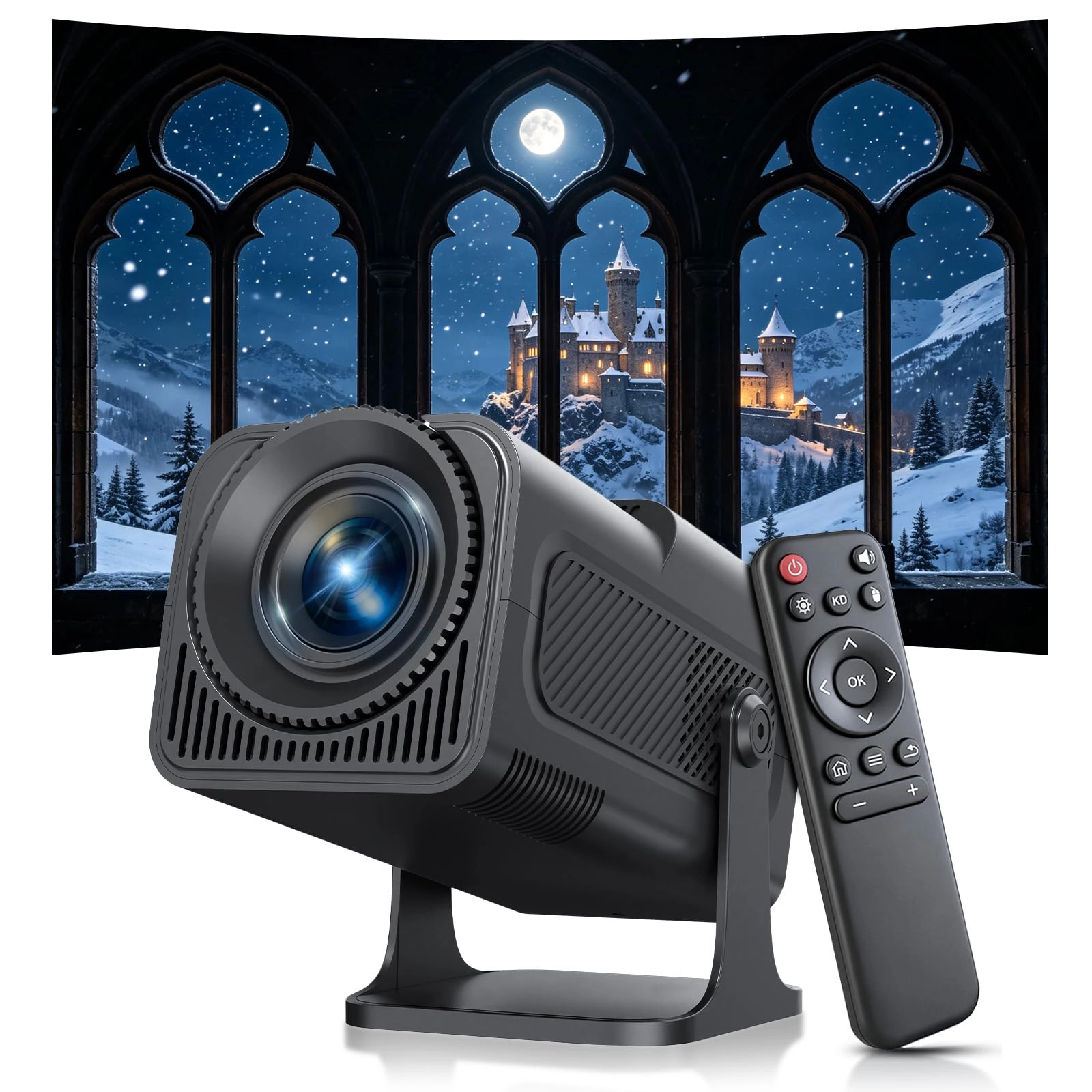 JIUMAO-M98 Portable Projector - 300 ANSI lumens 1280 x 720