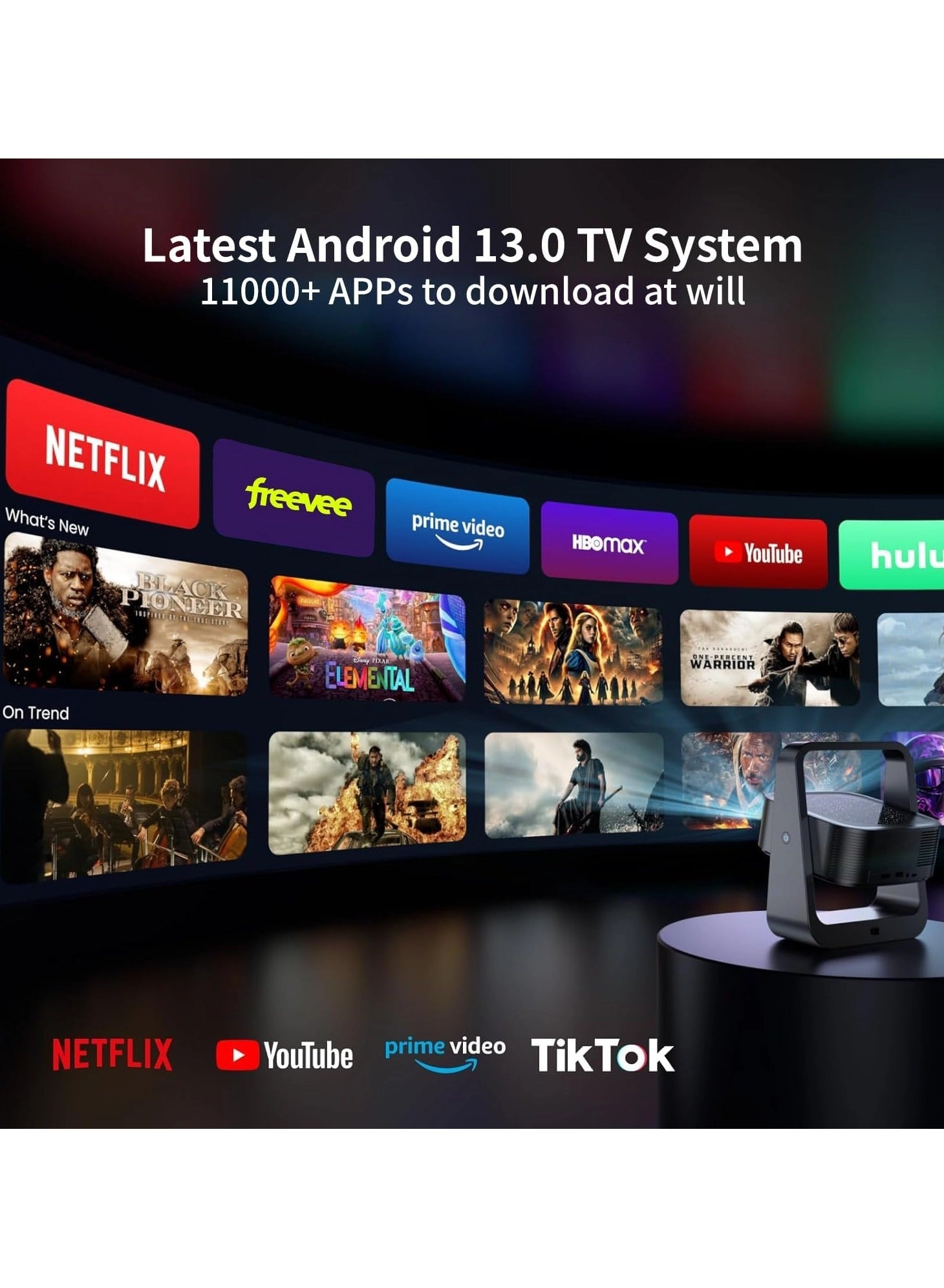 Movie Projector 15000lm 4K