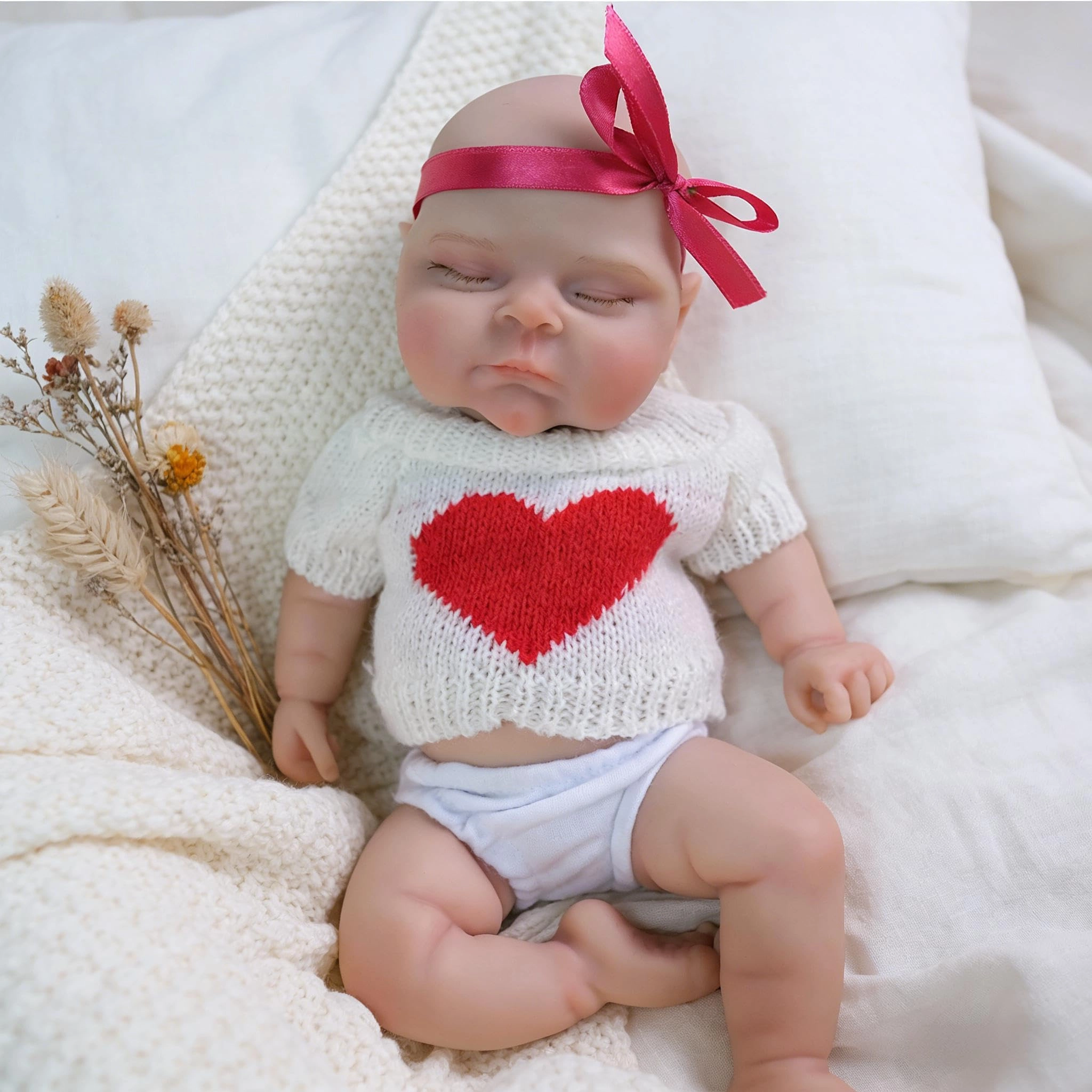 RXDOLL Reborn Baby Dolls - 12 Inch Silicone Girl Ages 3+