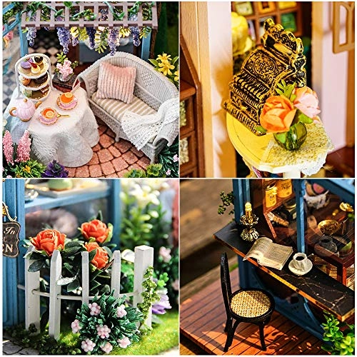 DIY Dollhouse Miniature Kit - Garden Tea House 1:24