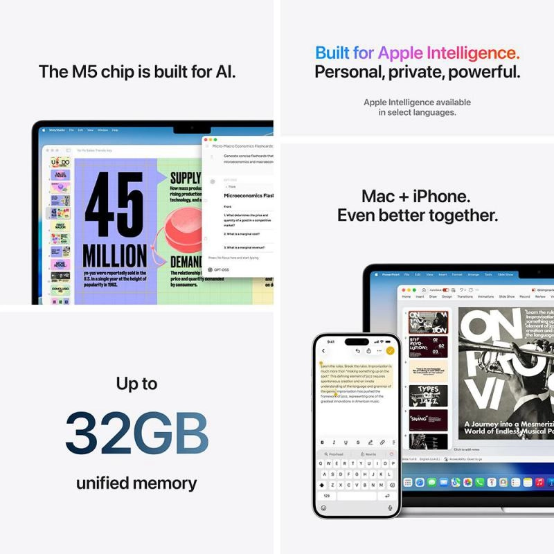 MacBook Air MC7D4AB - 15'' M4 10-Core 24GB DDR4 512GB SSD