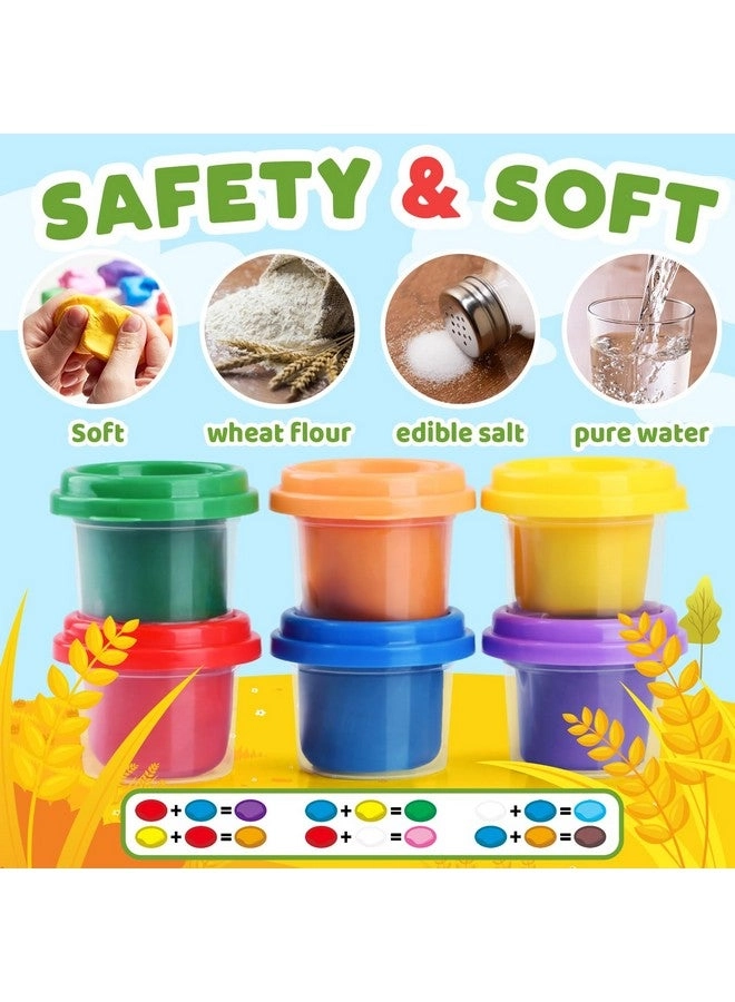 Farm Animals Play Dough Set - 4+ years 6 cans