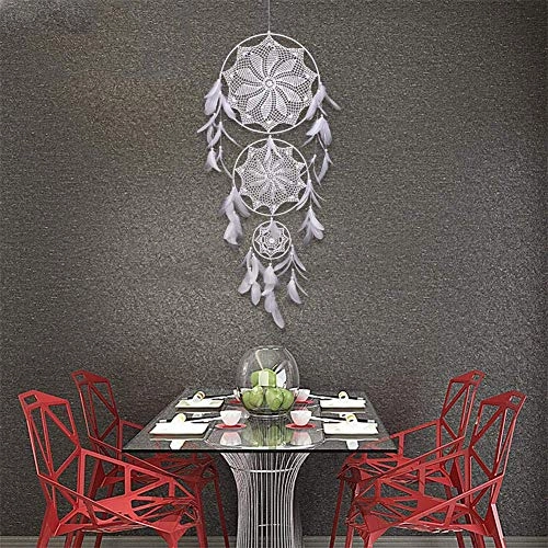 Dreamcatcher - Siderosphere, feathers, lines, wood beads.