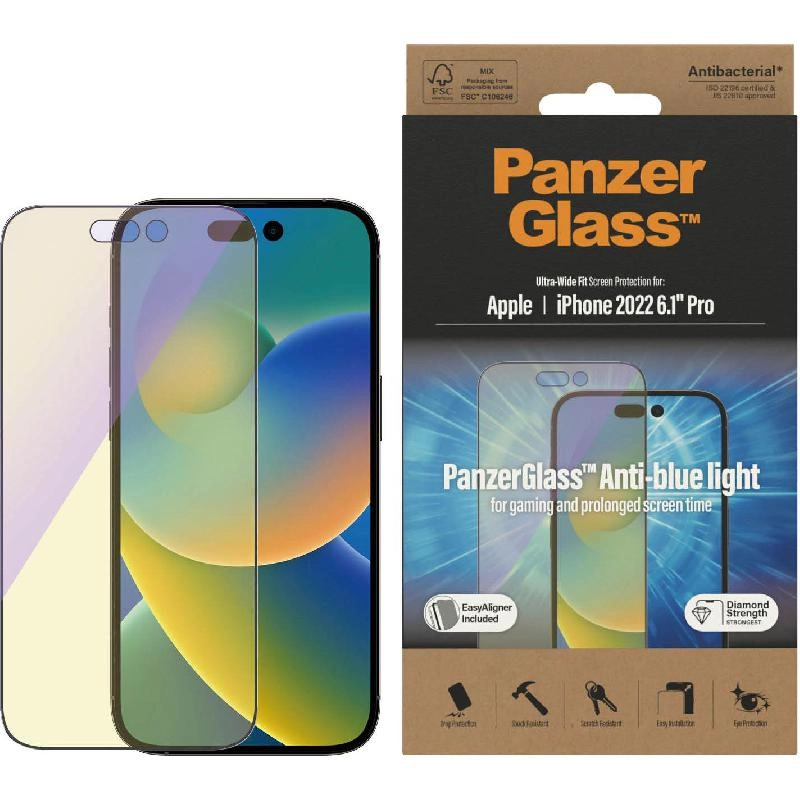 Ultra Wide Fit Clear Tempered Glass Screen Protector for iPhone 16 Plus