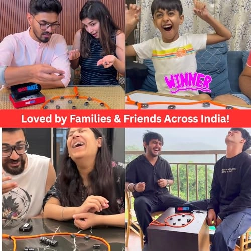 Original Magnetic Board Game - 24 Irregular Magnets Travel Pouch