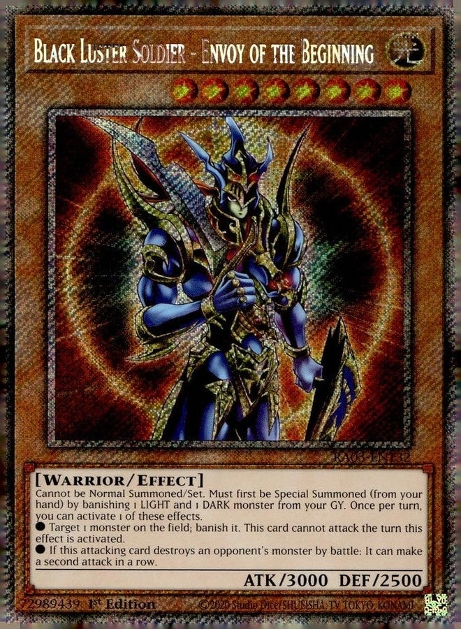 Black Luster Soldier - Envoy of The Beginning - RA03-EN132 1st Edition