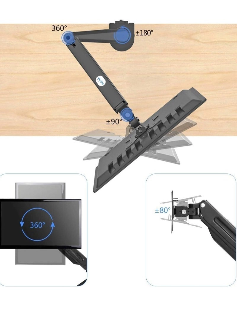 Single Monitor Arm - Single 13-32 Inch VESA 75x75/100x100mm