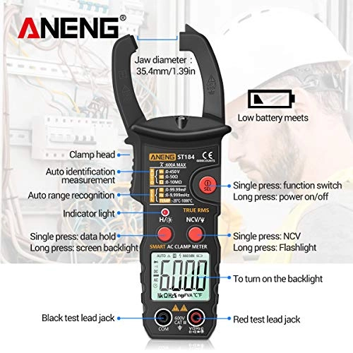 True RMS Digital Multimeter Clamp Meter