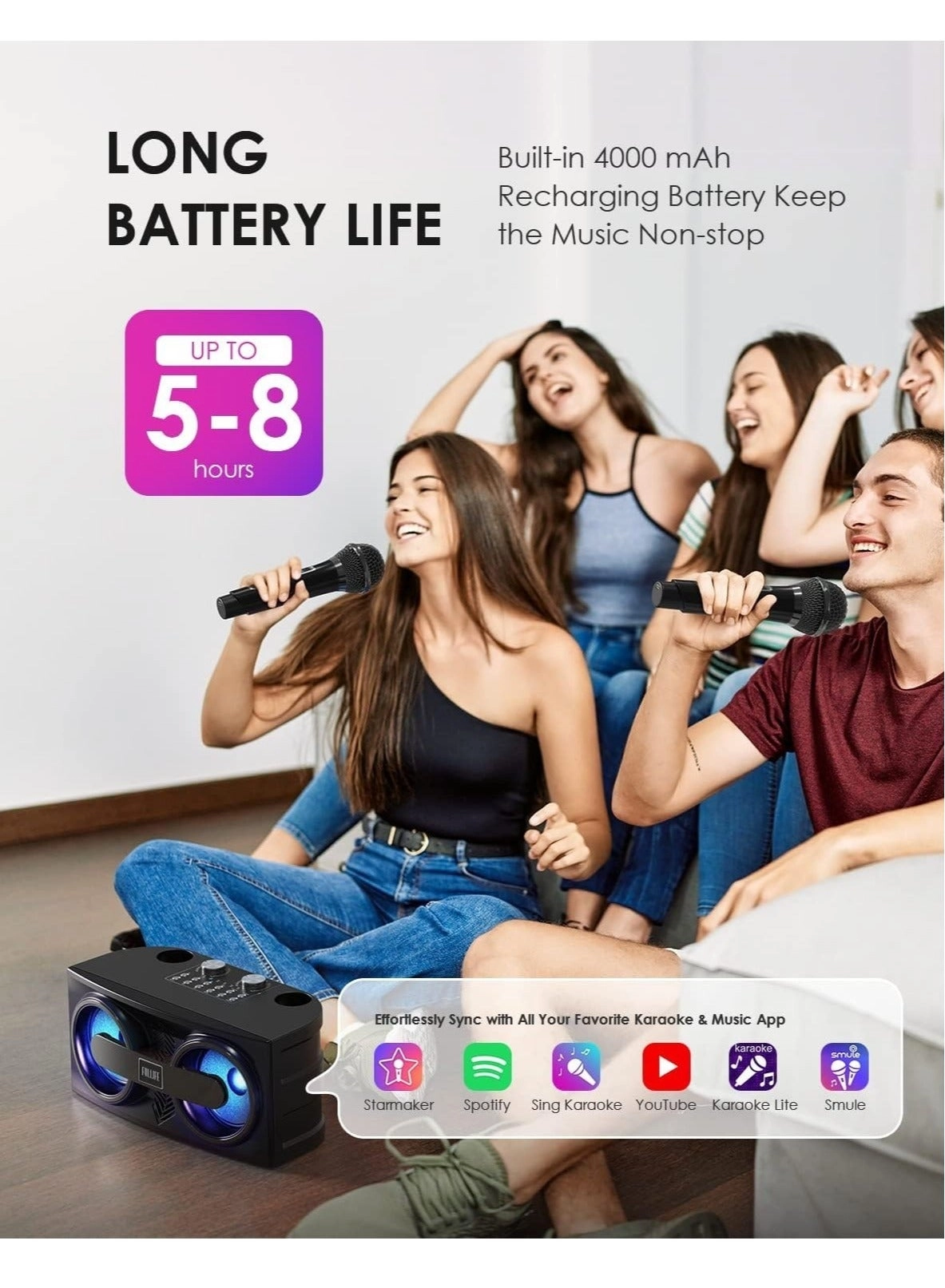 M25 - Wireless Bluetooth Karaoke System