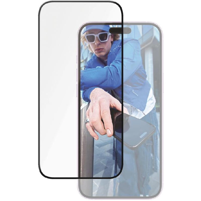 Ultra Wide Fit Clear Tempered Glass Screen Protector for iPhone 16 Plus