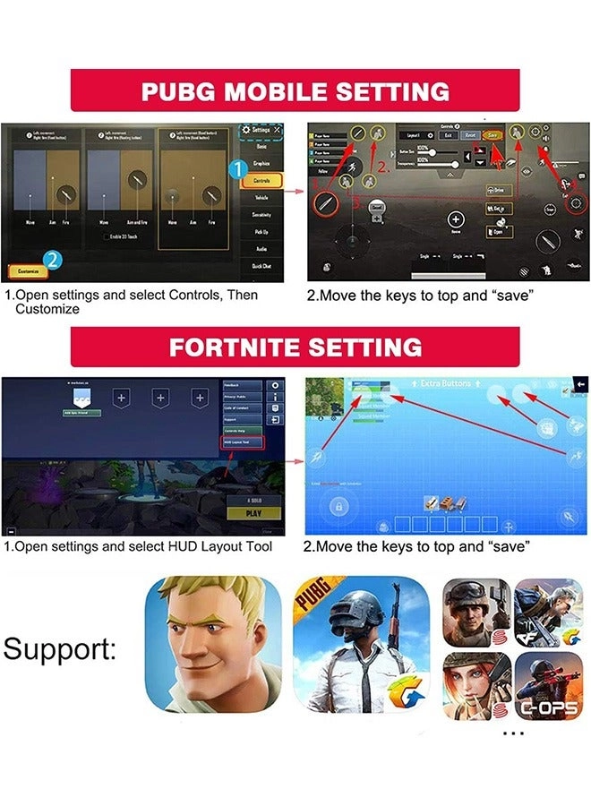 PUBG Mobile Gaming Controller - Android and iOS