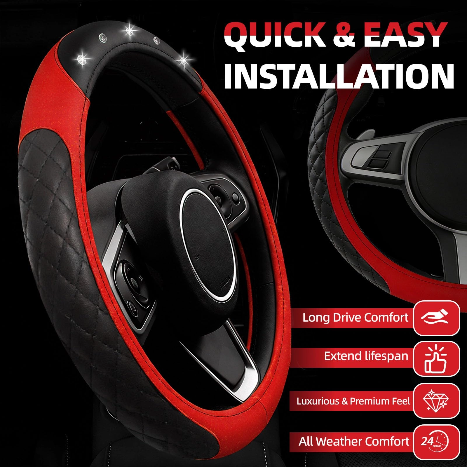 Bling Car Accessories Set