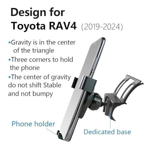 Car Phone Holder - RAV4 2019-2025