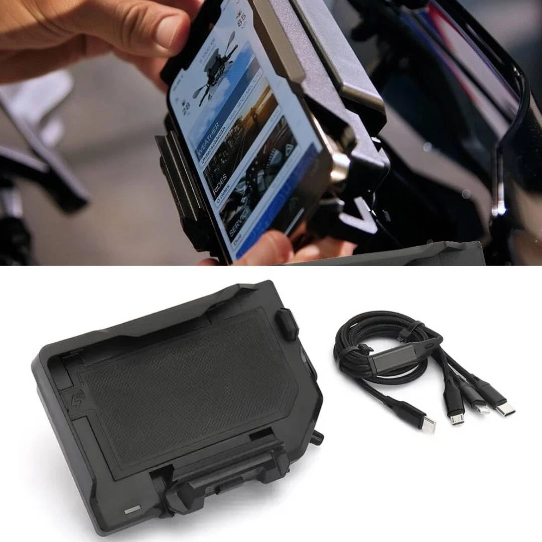 Motorcycle Accessories Phone Holder - Wireless Charger 15W USB Fast Charging