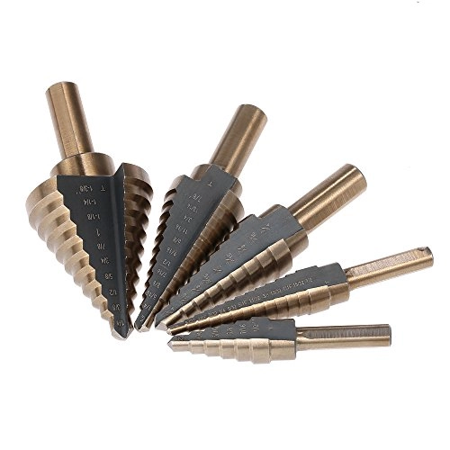 Step Drill Bit Set - 5pcs high speed steel 4241