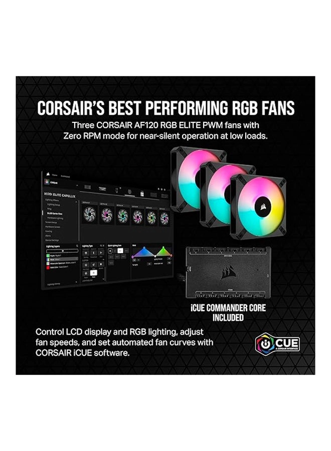 iCUE H150i Elite LCD XT - Three AF120