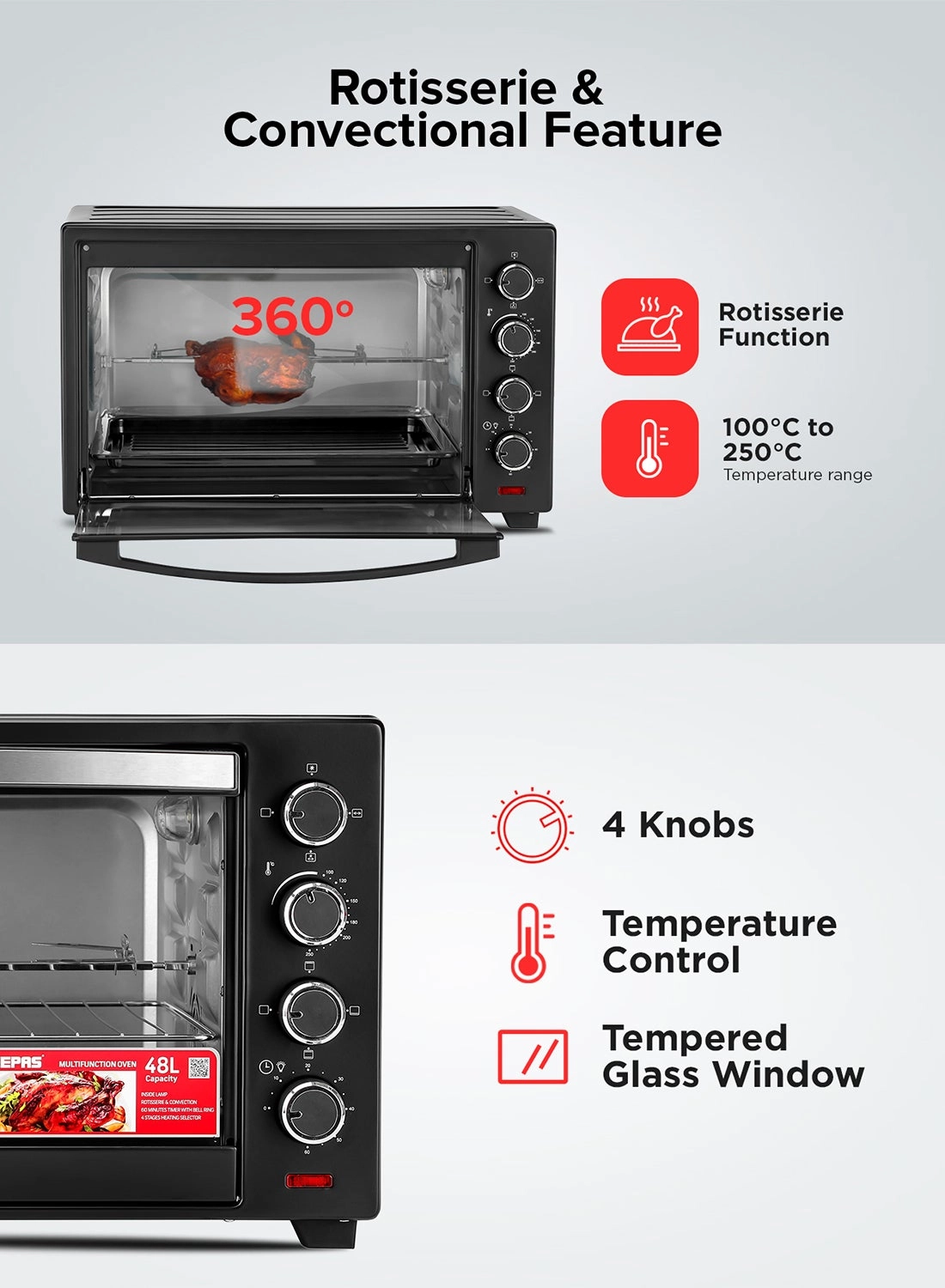 GO4451N Convection Oven - Electric