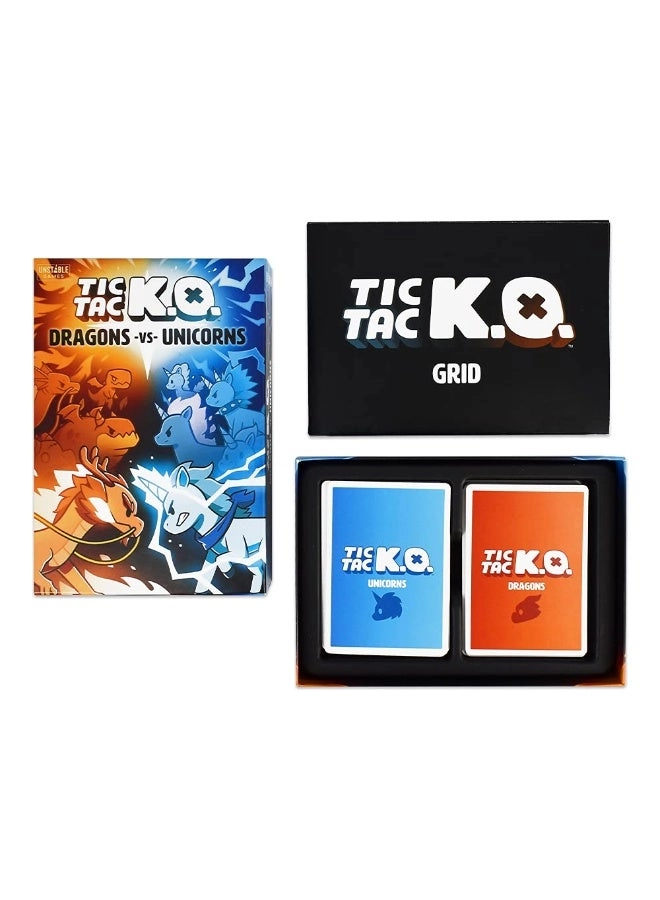Tic Tac K.O.: Dragons vs. Unicorns - Card Game