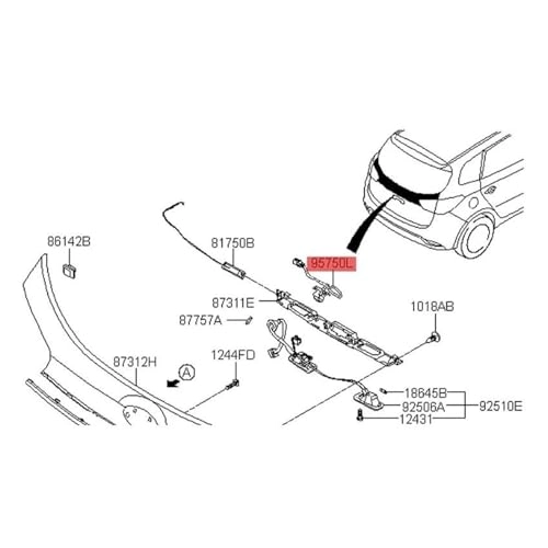 95760-A4100 - 6PIN Rear View Camera